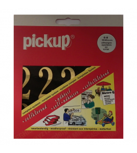 CIJFERBOEK GOUD OP ZWART 50 MM