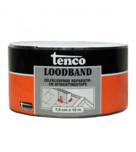 TENCO LOODBAND ZELFKLEVEND 7½ CM X 10 M. TENCO LOODBAND ZELFKLEVEND 7½ CM X 10 M.