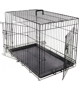 DRAADKOOI EBO ZWART L 56X92X64CM DRAADKOOI EBO ZWART L 56X92X64CM