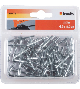 50 POPNAGELS 4,8 X 8,0 MM 50 POPNAGELS 4,8 X 8,0 MM