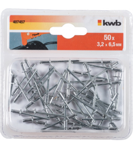 50 POPNAGELS 3,2 X 6 ,5 MM 50 POPNAGELS 3,2 X 6 ,5 MM