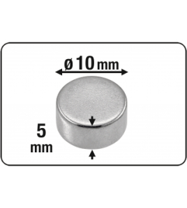 MAGNEET NEODYM ROND 10X5 10ST 3.5KG