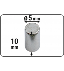MAGNEET NEODYM CIL. 10X5 10ST 0.9KG