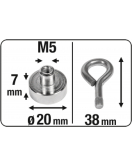 MAGNEET NEODYM OOG D20 11KG