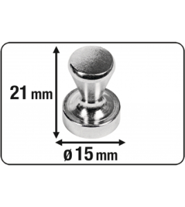 MAGNEET NEODYM GREEP D15MM 2ST 4KG
