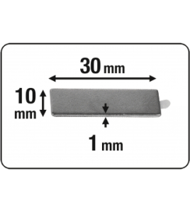 MAGNEET ND ZELFKLEVEND 30X10 5S 1KG