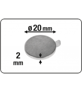 MAGNEET ND ZELFKLEVEND D20 5ST 2KG