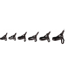 NOORS HARNAS ABBI ZWART L 55-70CM 25MM