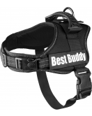 HARNAS BEST BUDDY PLUTO ZWART M 60-80CM 38MM