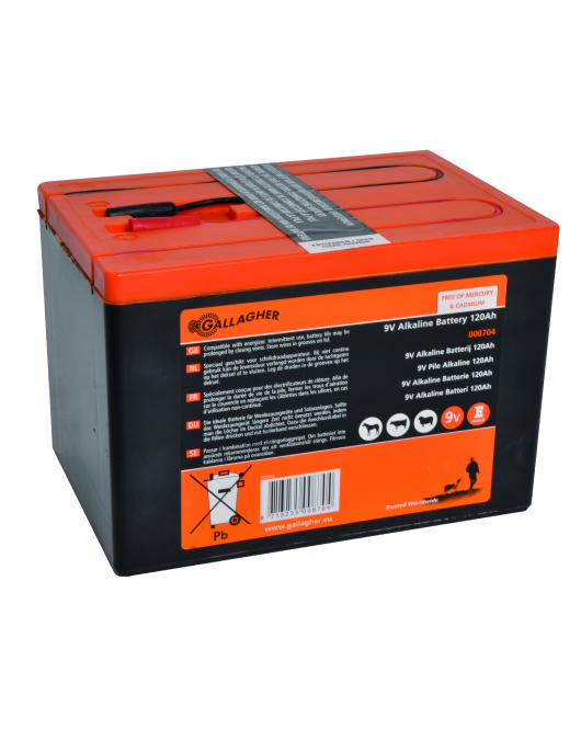 POWERPACK ALKALINE BATTERIJ 9V/120AH - 160X110X115MM