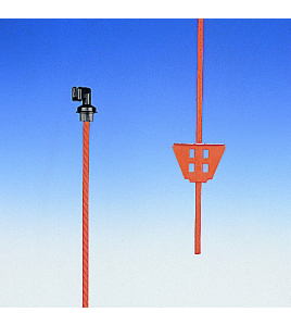 VEERSTALEN PAAL ORANJE 1,00M (1)