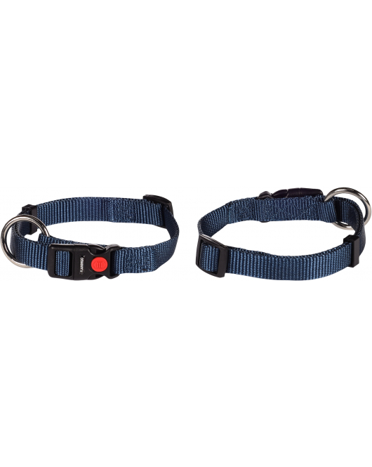 HALSBAND ZIGGI DONKERBLAUW XS 20-35CM 10MM