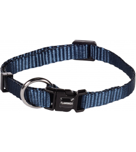 HALSBAND ZIGGI DONKERBLAUW XS 20-35CM 10MM