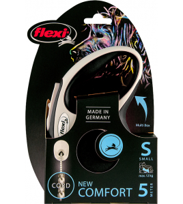 FLEXI NEW COMFORT, KOORD S: 5 M, ZWART