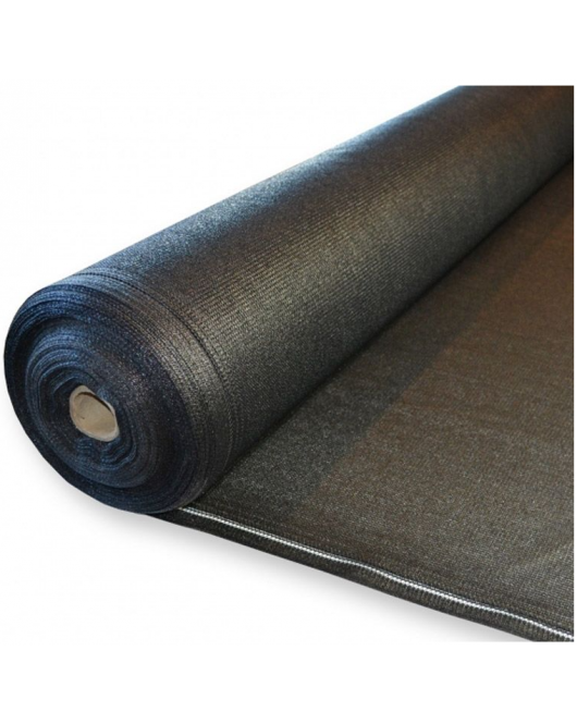 SCHERMGAAS 80% 2MTR, 50 METER ZWART 180GRAM/M2