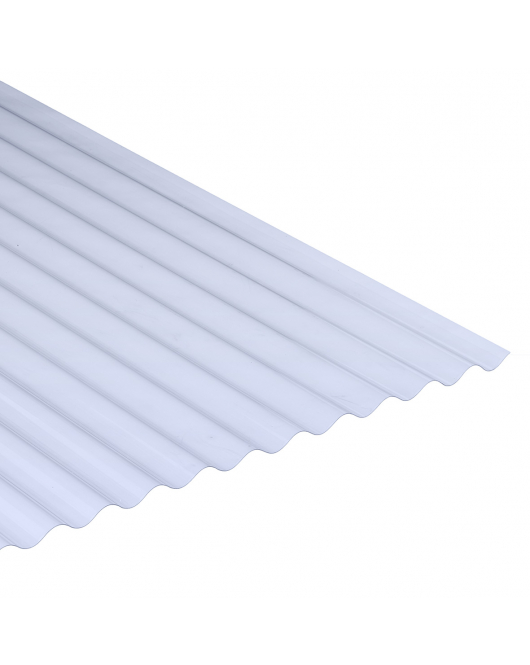 GOLFPLAAT 76/18 1,2MM GLASHELDER PVC 110X300CM