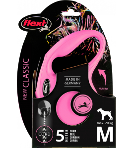FLEXI NEW CLASSIC KOORD M ROZE 5M 20KG