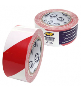 HPX ZELFKLEVENDE MARKERINGSTAPE - WIT/ROOD 50MM X 33M HPX ZELFKLEVENDE MARKERINGSTAPE - WIT/ROOD 50MM X 33M