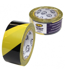 HPX ZELFKLEVENDE MARKERINGSTAPE - GEEL/ZWART 50MM X 33M HPX ZELFKLEVENDE MARKERINGSTAPE - GEEL/ZWART 50MM X 33M