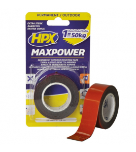HPX MAX POWER OUTDOOR BEVESTIGINGSTAPE - ZWART 25MM X 1,5M HPX MAX POWER OUTDOOR BEVESTIGINGSTAPE - ZWART 25MM X 1,5M