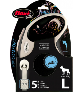 FLEXI NEW COMFORT, BAND L: 5 M, ZWART