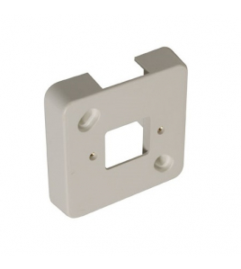 MONTAGEPLAAT MET GAT ENKEL P25 WIT