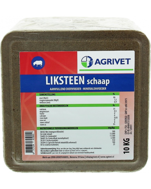 AGRIVET LIKSTEEN SCHAAP 10KG