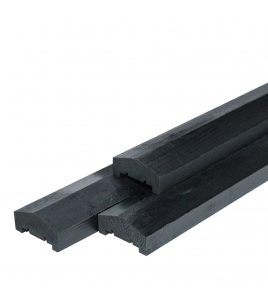 AFDEKLAT DAKPROFIEL ZWART 180CM