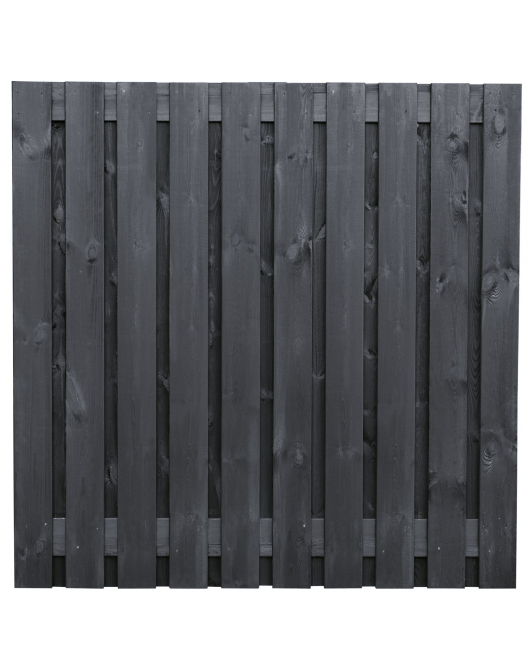 TUINSCHERM DE VILT 180X90CM ZWART 21 PLANKS