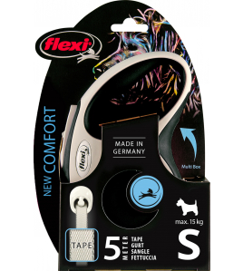 FLEXI COMFORT TAPE S 5 M ZWART LICHTGRIJS