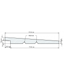 ZWEEDS RABAT ZWART 1-2,4X19,7X360CM