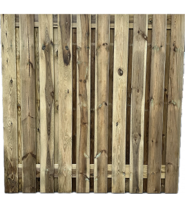 TUINSCHERM DE VILT GEIMPREGNEERD GRENEN 180X180CM 21 PLANKS RECHT