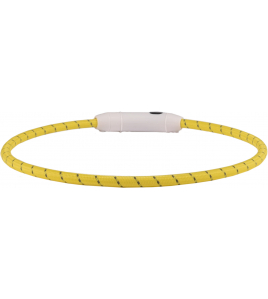 HALSBAND LED LEORA GEEL 33-63,5CM 8MM