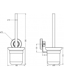 3IN1 TOILETBORSTELHOUDER CH