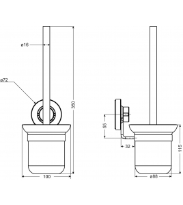 3IN1 TOILETBORSTELHOUDER CH 3IN1 TOILETBORSTELHOUDER CH