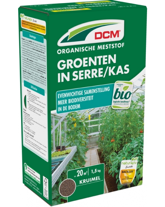 DCM MESTSTOF GROENTEN IN KAS 1,5 KG