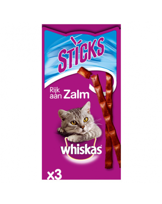 WHISKAS STICKS 18 G ZALM