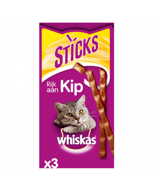 WHISKAS CAT STICKS KIP 3 ST. 28 X 1 ST.