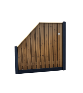 TUINSCHERM DE VILT GEIMPREGNEERD GRENEN SCHUINAFLOPEND 180X90/180CM 21 PLANKS