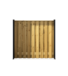 TUINSCHERM DE VILT GEIMPREGNEERD GRENEN 180X130CM 19 PLANKS RECHT