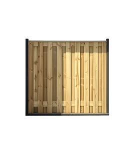 TUINSCHERM DE VILT GEIMPREGNEERD GRENEN 180X180CM 17 PLANKS RECHT