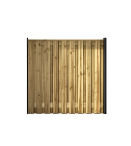 TUINSCHERM DE VILT GEIMPREGNEERD GRENEN 180X130CM 21 PLANKS RECHT