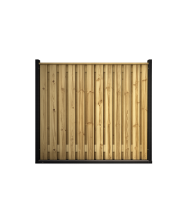 TUINSCHERM DE VILT GEIMPREGNEERD GRENEN 180X130CM 23 PLANKS RECHT