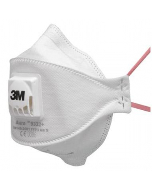 3M FIJNSTOFMASKER FFP3S + VENTIEL,9332+