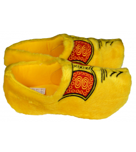 KLOMP SLOF PLUCHE GEEL 