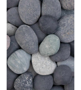 BEACH PEBBLES ZWART 16/25MM 0,7M&#179;