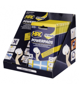 HPX DUBBELZ. BEVESTIGINGSPADS (10 STUKS) - (20MM X 40MM)