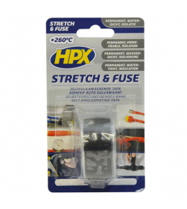 HPX STRETCH & FUSE VULKANISERENDE TAPE - ZWART 25MM X 3M HPX STRETCH & FUSE VULKANISERENDE TAPE - ZWART 25MM X 3M