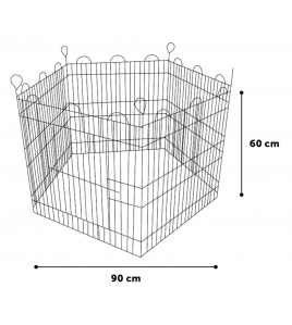 KNAAGDIERREN PENTAGON 60X60CM