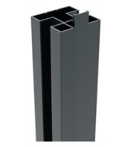 BOSTON ALU H PAAL 7,5X7,5X250CM RAL 7016 INCL AFWERKPROFIEL